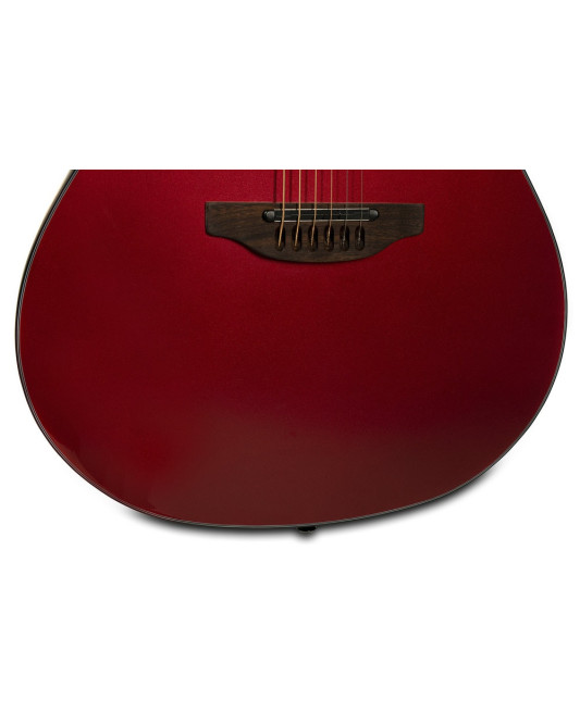 Ovation E – akustická kytara Pro Series Ultra Mid-Depth Non-Cutaway Vampira Red
