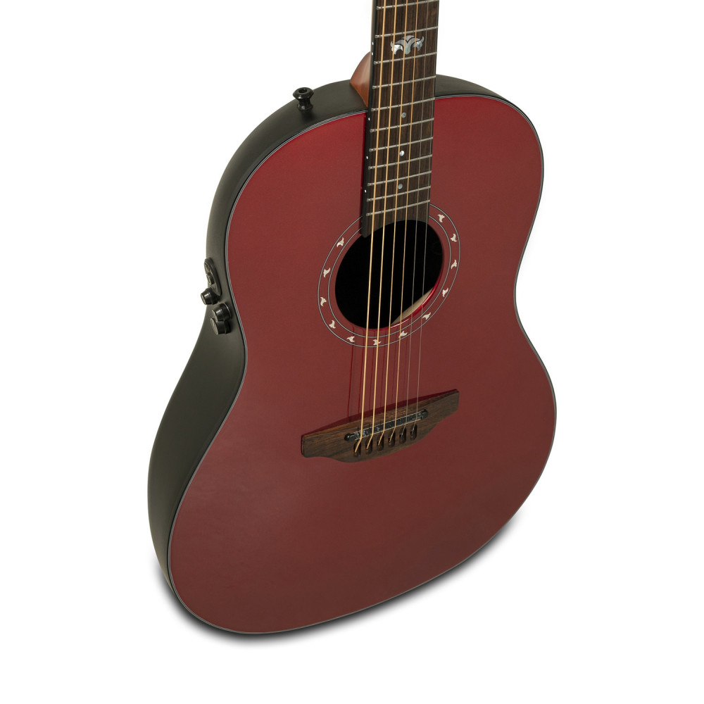 Ovation E – akustická kytara Pro Series Ultra Mid-Depth Non-Cutaway Vampira Red