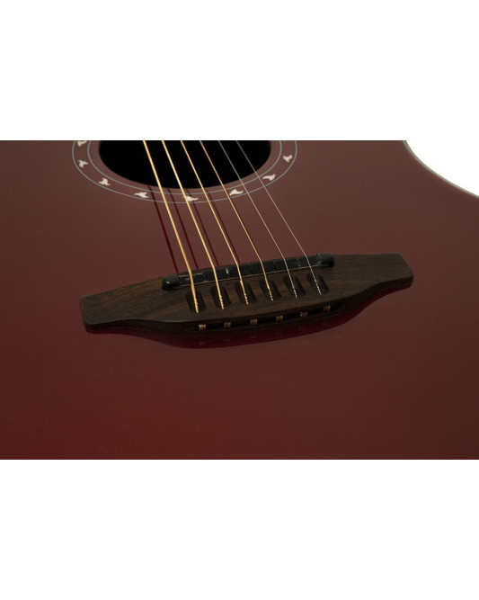 Ovation E – akustická kytara Pro Series Ultra Mid-Depth Non-Cutaway Vampira Red