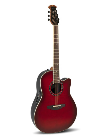 Ovation E – akustická kytara Standard Balladeer Deep Contour Cutaway Cherry Cherry Burst