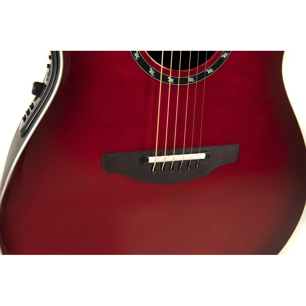 Ovation E – akustická kytara Standard Balladeer Deep Contour Cutaway Cherry Cherry Burst