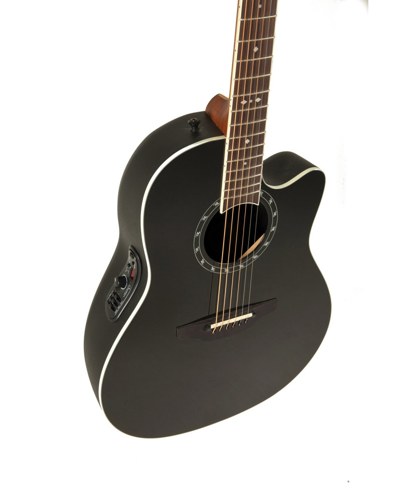 Ovation E – akustická kytara Standard Balladeer Deep Contour Cutaway Černá