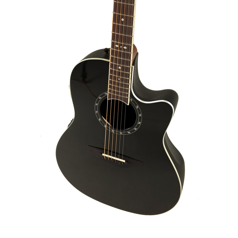 Ovation E – akustická kytara Standard Balladeer Deep Contour Cutaway Černá