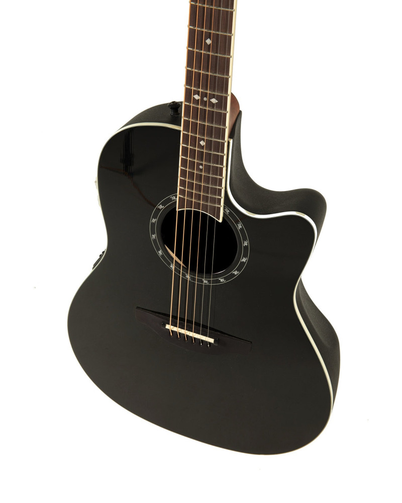 Ovation E – akustická kytara Standard Balladeer Deep Contour Cutaway Černá