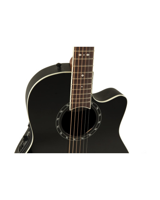 Ovation E – akustická kytara Standard Balladeer Deep Contour Cutaway Černá