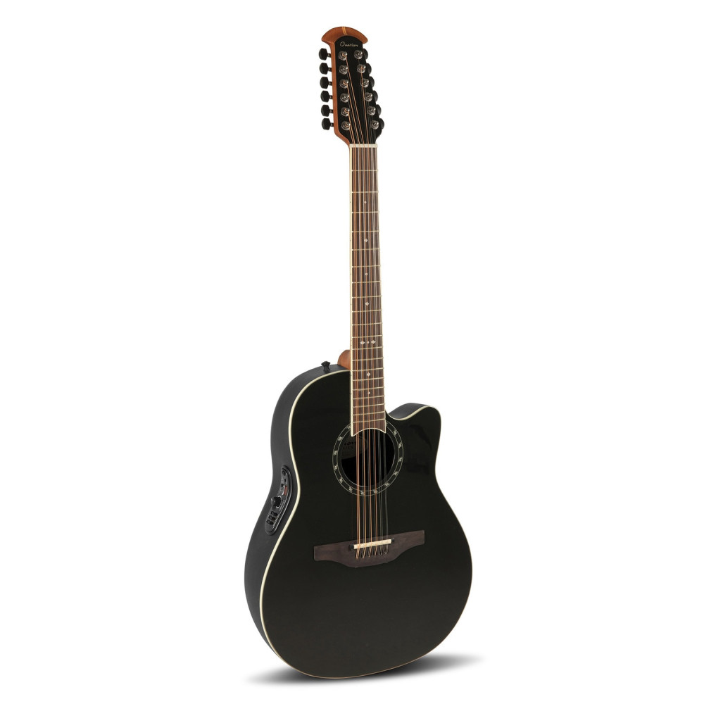 Ovation E – akustická kytara Standard Balladeer Deep Contour Cutaway 12-string Černá