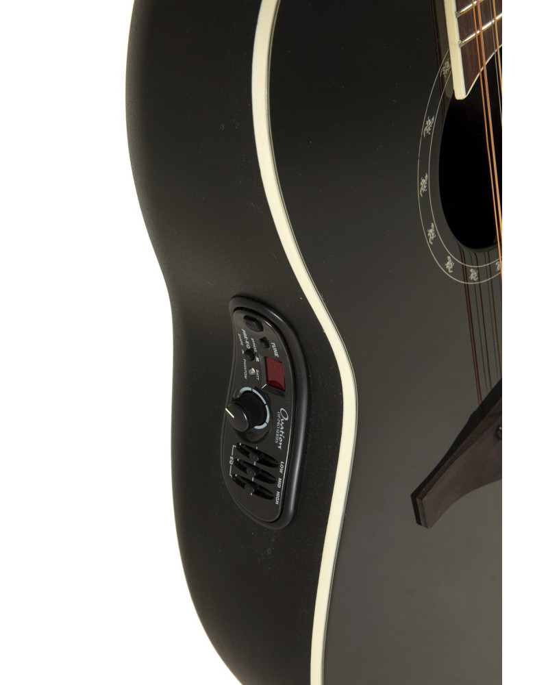 Ovation E – akustická kytara Standard Balladeer Deep Contour Cutaway 12-string Černá