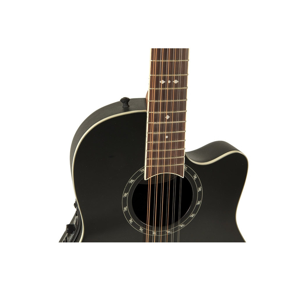 Ovation E – akustická kytara Standard Balladeer Deep Contour Cutaway 12-string Černá