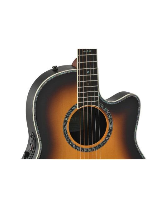 Ovation E – akustická kytara Vintage Burst