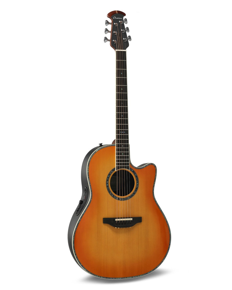 Ovation E – akustická kytara Honey Burst