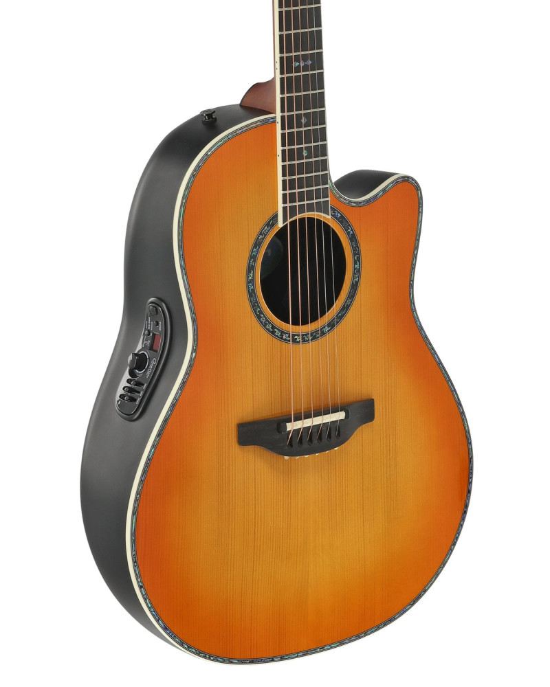 Ovation E – akustická kytara Honey Burst
