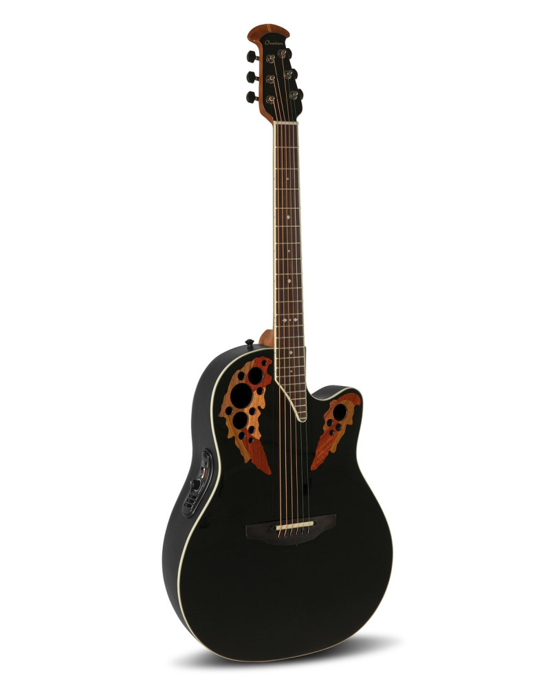 Ovation E – akustická kytara Standard Elite Deep Contour Cutaway Černá