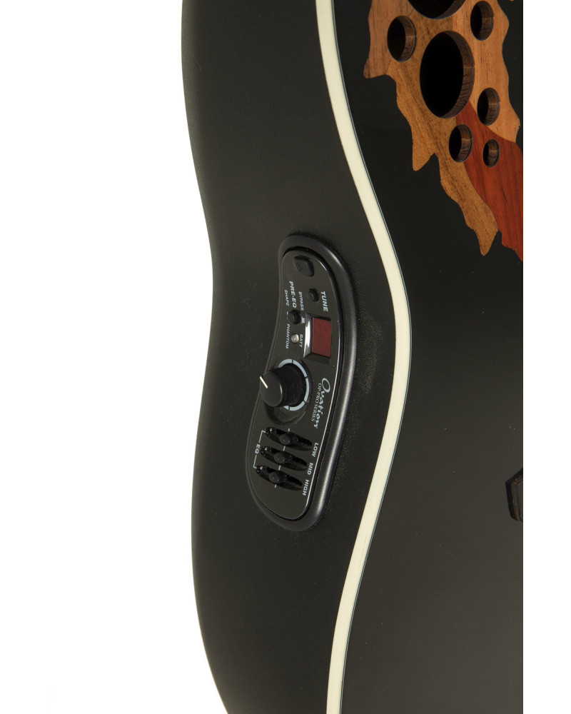 Ovation E – akustická kytara Standard Elite Deep Contour Cutaway Černá