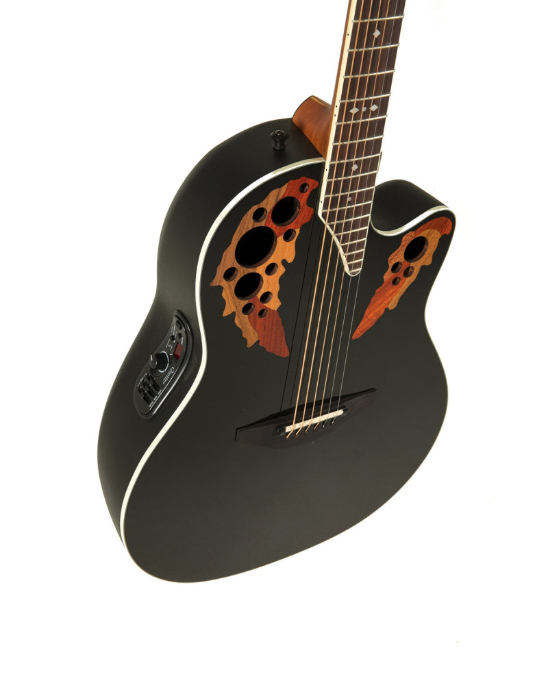 Ovation E – akustická kytara Standard Elite Deep Contour Cutaway Černá