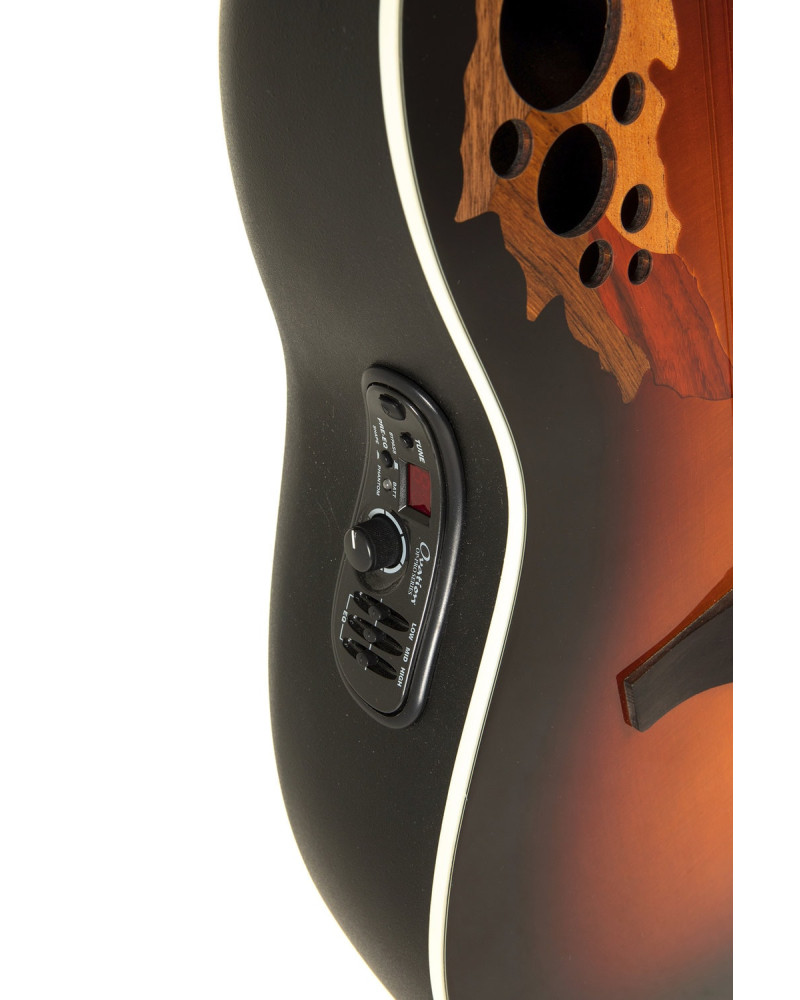 Ovation E – akustická kytara Standard Elite Deep Contour Cutaway 12-string New England Burst