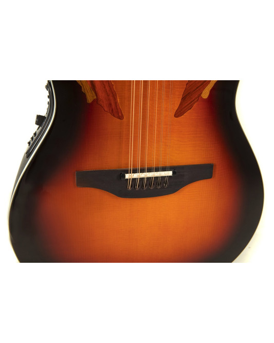 Ovation E – akustická kytara Standard Elite Deep Contour Cutaway 12-string New England Burst