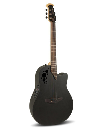Ovation E – akustická kytara Elite TX Deep Contour Cutaway Black Textured