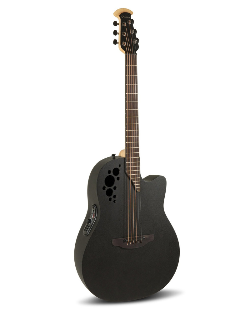 Ovation E – akustická kytara Elite TX Deep Contour Cutaway Black Textured