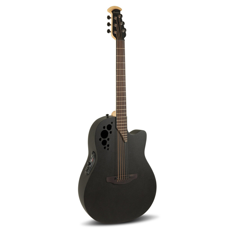 Ovation E – akustická kytara Elite TX Deep Contour Cutaway Black Textured