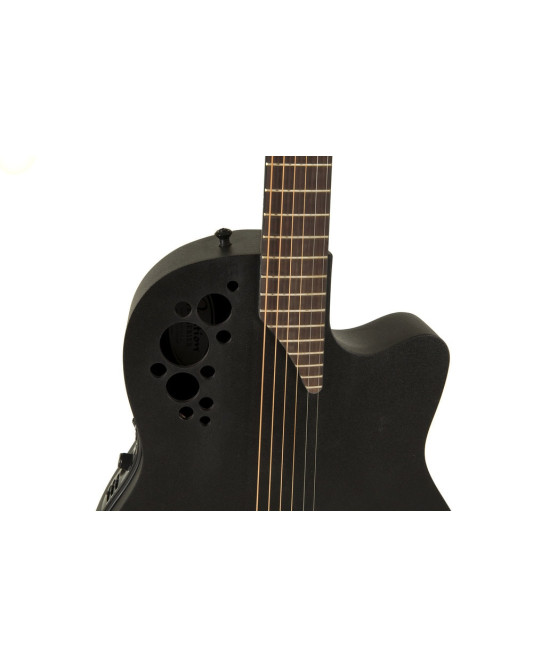 Ovation E – akustická kytara Elite TX Deep Contour Cutaway Black Textured