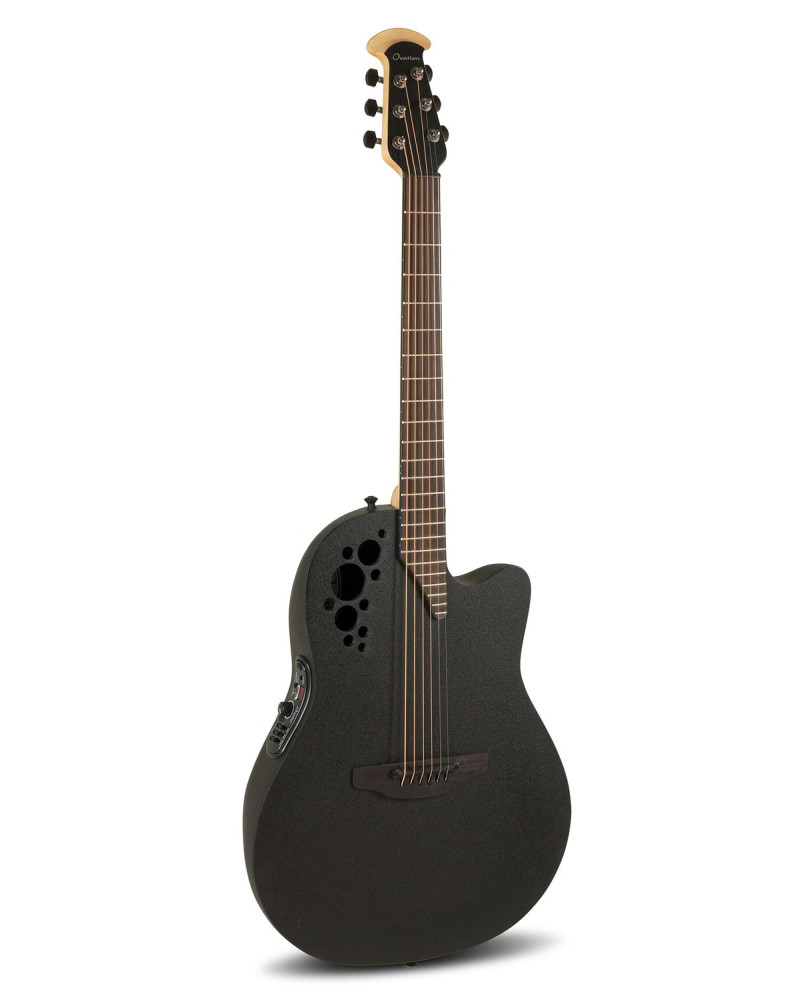 Ovation E – akustická kytara Elite TX Super Shallow Black Textured