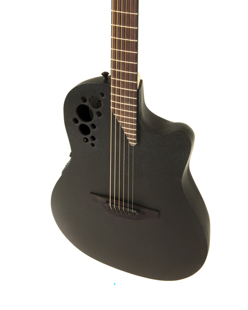 Ovation E – akustická kytara Elite TX Super Shallow Black Textured