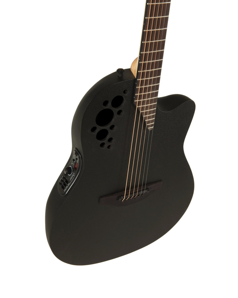 Ovation E – akustická kytara Elite TX Super Shallow Black Textured