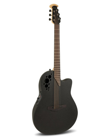 Ovation E – akustická kytara Elite TX Super Shallow Black Textured