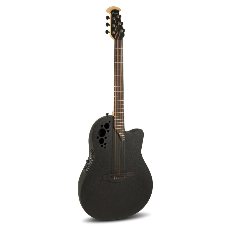 Ovation E – akustická kytara Elite TX Super Shallow Black Textured