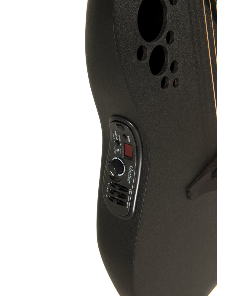 Ovation E – akustická kytara Elite TX Super Shallow Black Textured