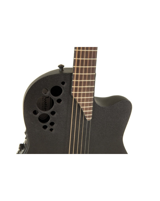 Ovation E – akustická kytara Elite TX Super Shallow Black Textured
