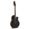 Ovation E – akustická kytara Elite TX Deep Contour Cutaway 12-string Black Textured