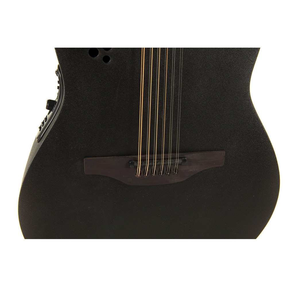 Ovation E – akustická kytara Elite TX Deep Contour Cutaway 12-string Black Textured