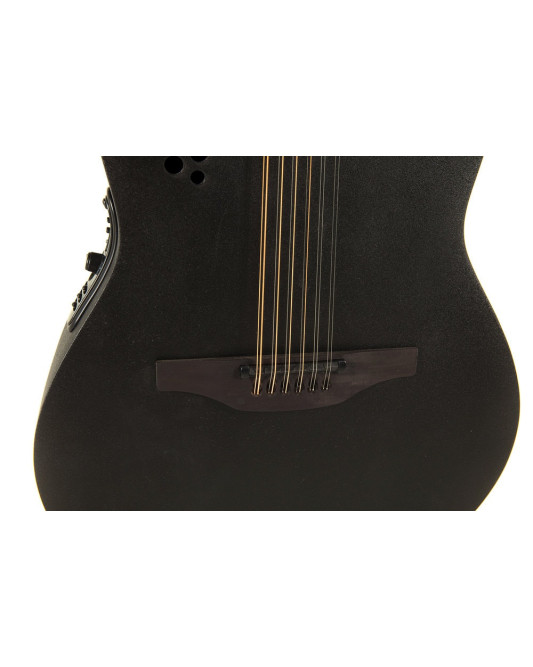 Ovation E – akustická kytara Elite TX Deep Contour Cutaway 12-string Black Textured