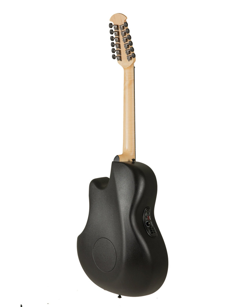 Ovation E – akustická kytara Elite TX Deep Contour Cutaway 12-string Black Textured