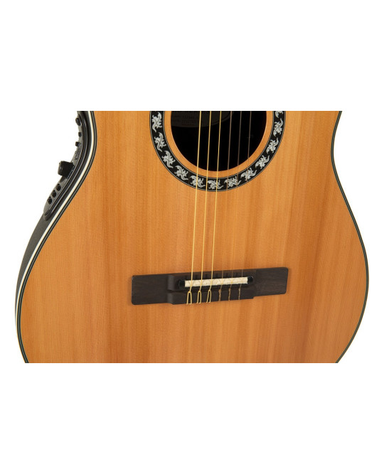 Ovation E-akustická, klasická kytara Classic Nylon Legend Mid Cutaway Natural