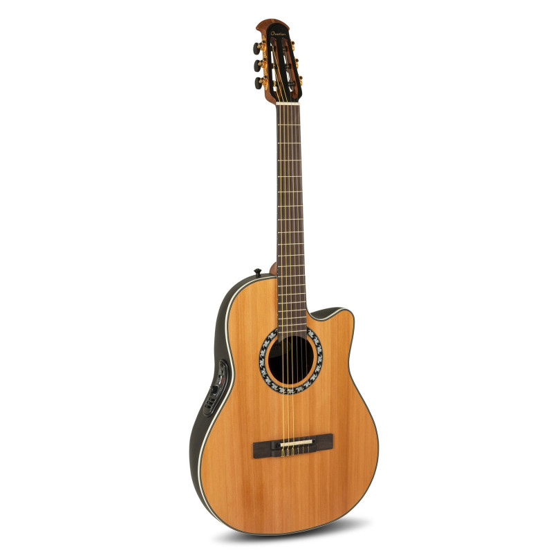 Ovation E-akustická, klasická kytara Classic Nylon Legend Mid Cutaway Natural