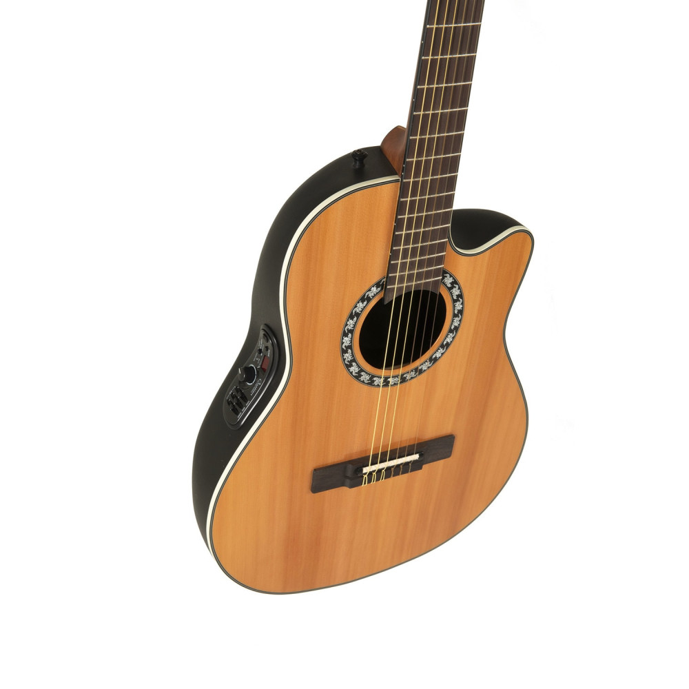 Ovation E-akustická, klasická kytara Classic Nylon Legend Mid Cutaway Natural