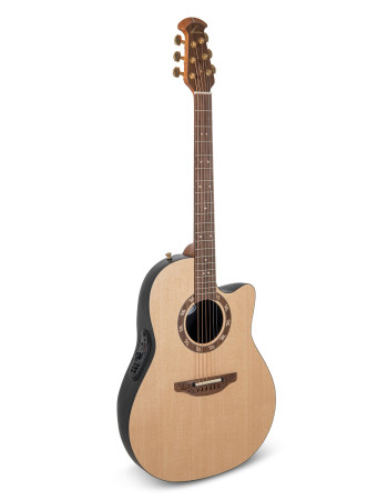Ovation E – akustická kytara Pro Series Legend USA Natural Satin