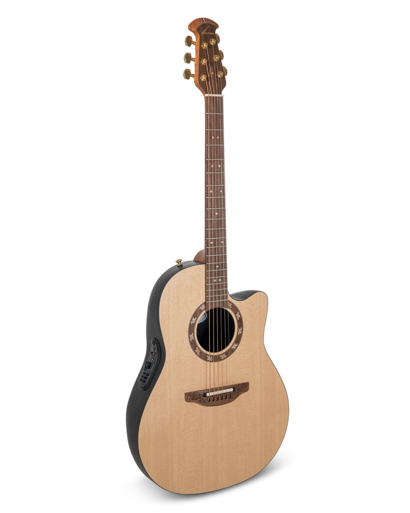 Ovation E – akustická kytara Pro Series Legend USA Natural Satin
