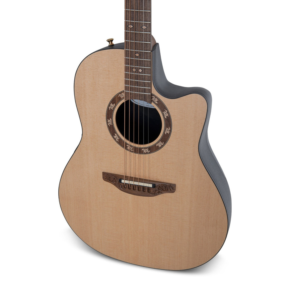 Ovation E – akustická kytara Pro Series Legend USA Natural Satin