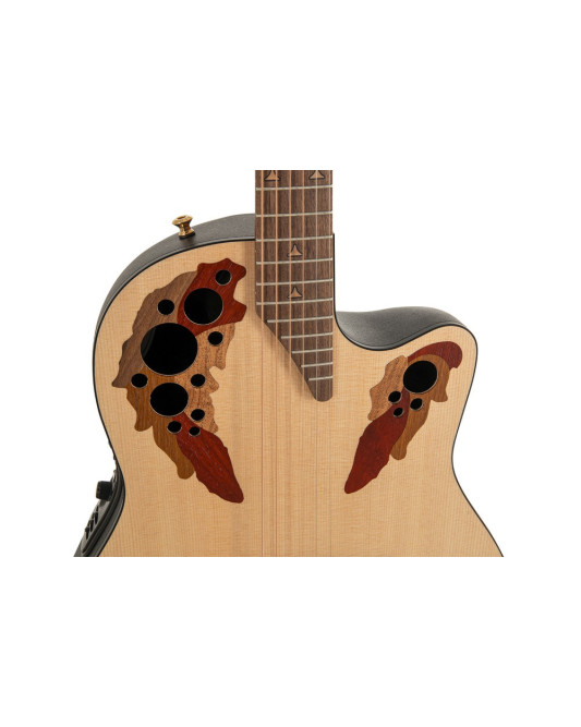 Ovation E – akustická kytara Pro Series Elite USA Natural Satin