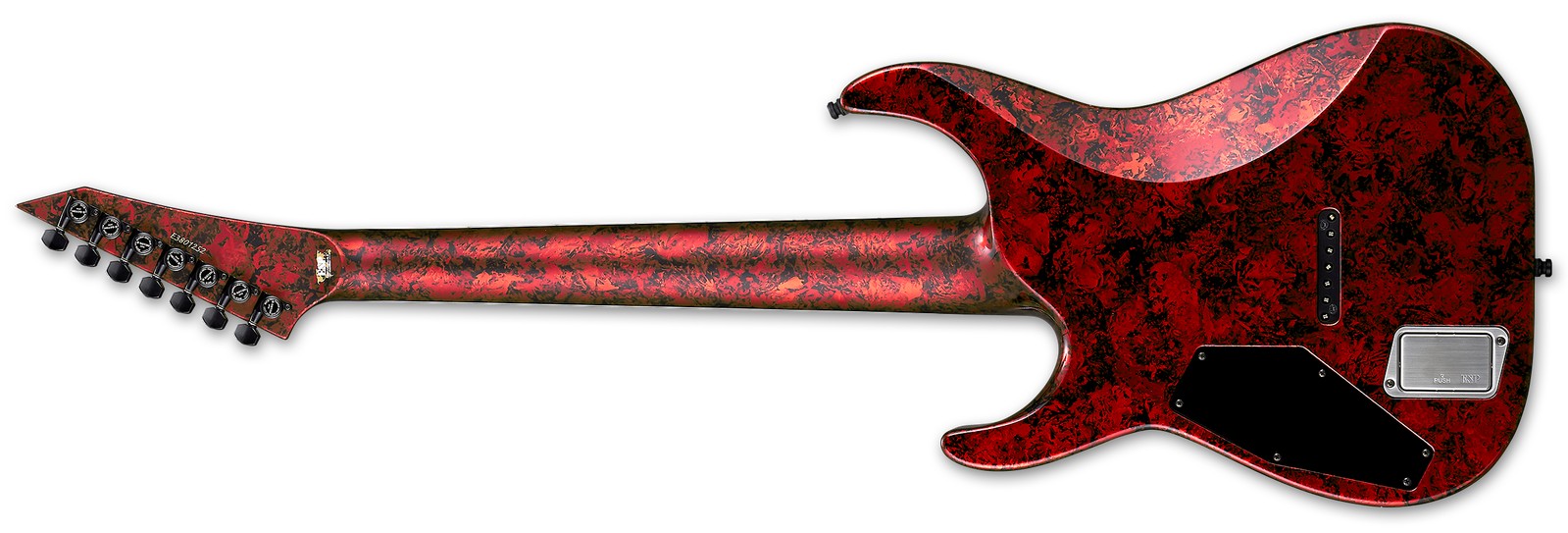ESP Original M-II CTM 7 NT Volcano Red back
