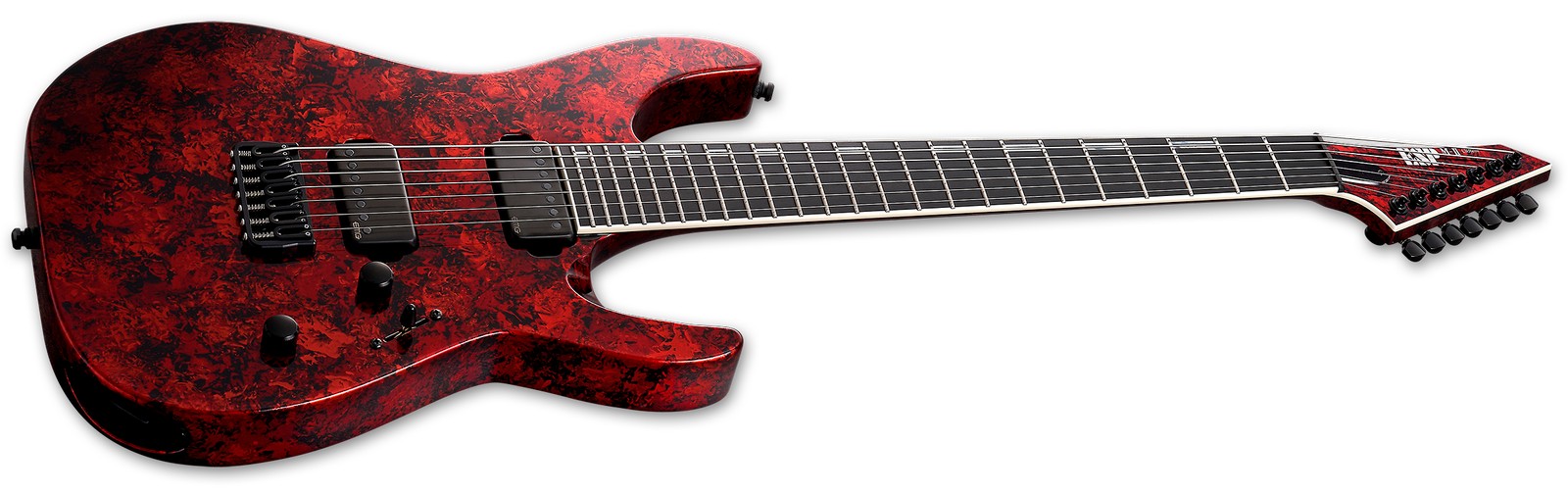 ESP Original M-II CTM 7 NT Volcano Red angled