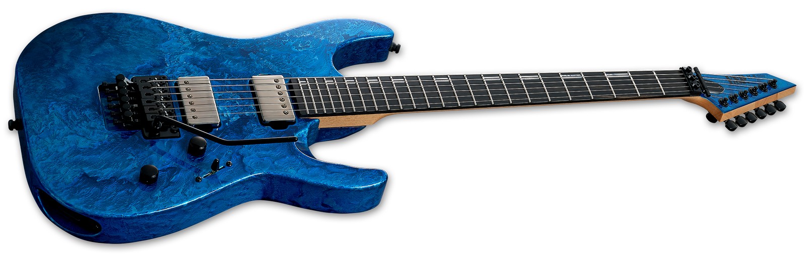 ESP Original M-II DX/E Blue Lava angled