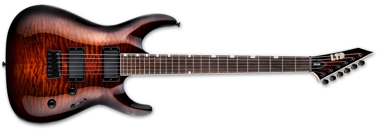 MH-200HT QM Dark Brown Sunburst
