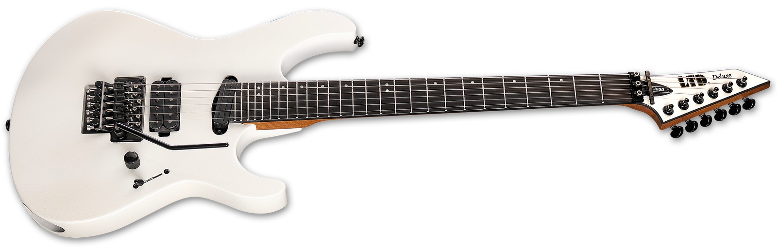 LTD MV-1000 Maverick Pearl White angled