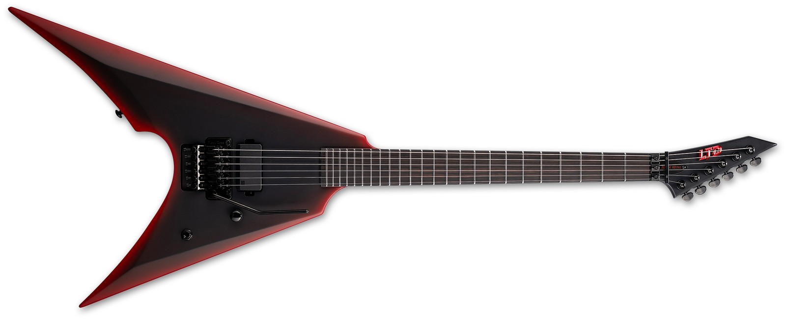 Arrow Black Metal II Black Red Burst Satin