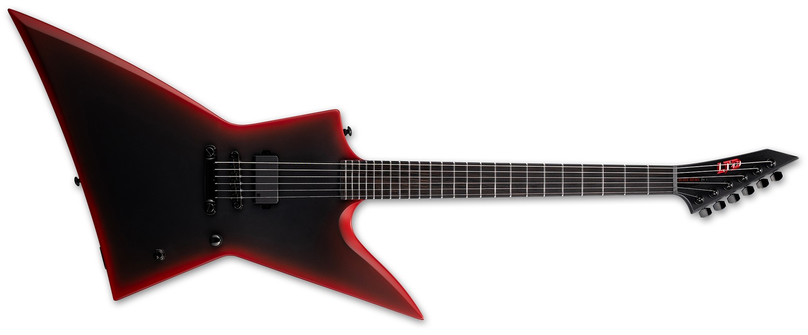 EXL Black Metal II Black Red Burst Satin